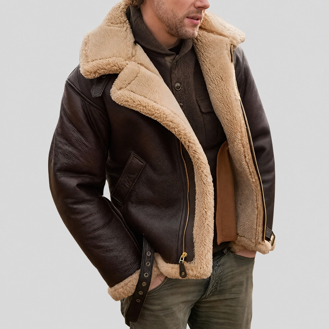 Jeffrey - Stylische Herrenjacke mit warmem Innenfutter