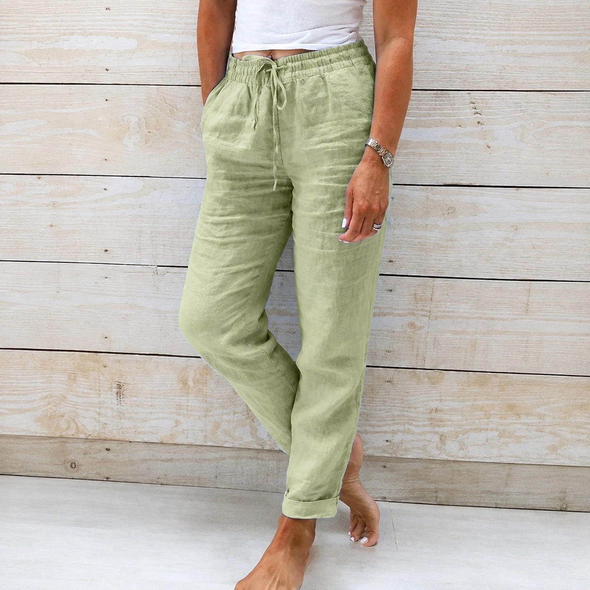 Dyan - Damenhose mit Kordelzug für einen lässigen Look