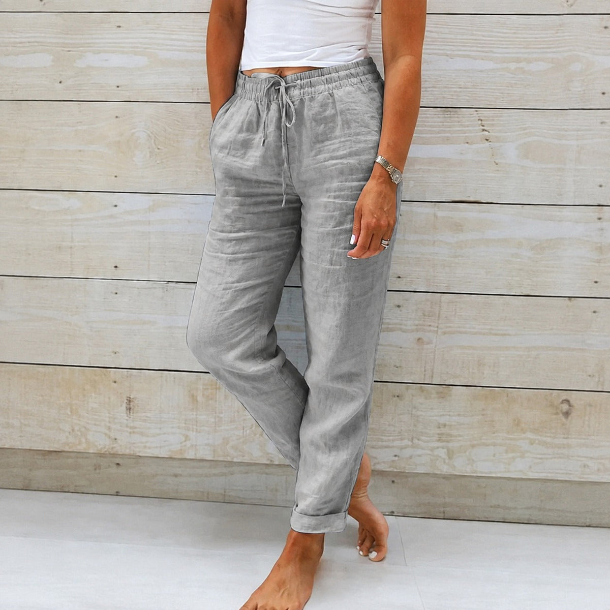 Dyan - Damenhose mit Kordelzug für einen lässigen Look
