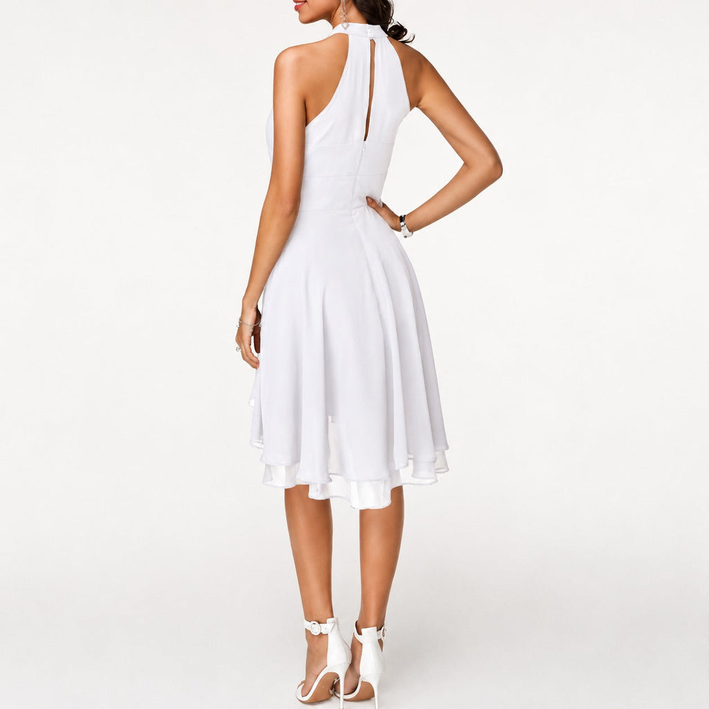 Kristina - Schickes kurzes Neckholderkleid