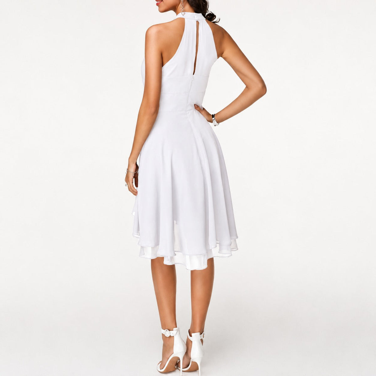 Kristina - Schickes kurzes Neckholderkleid