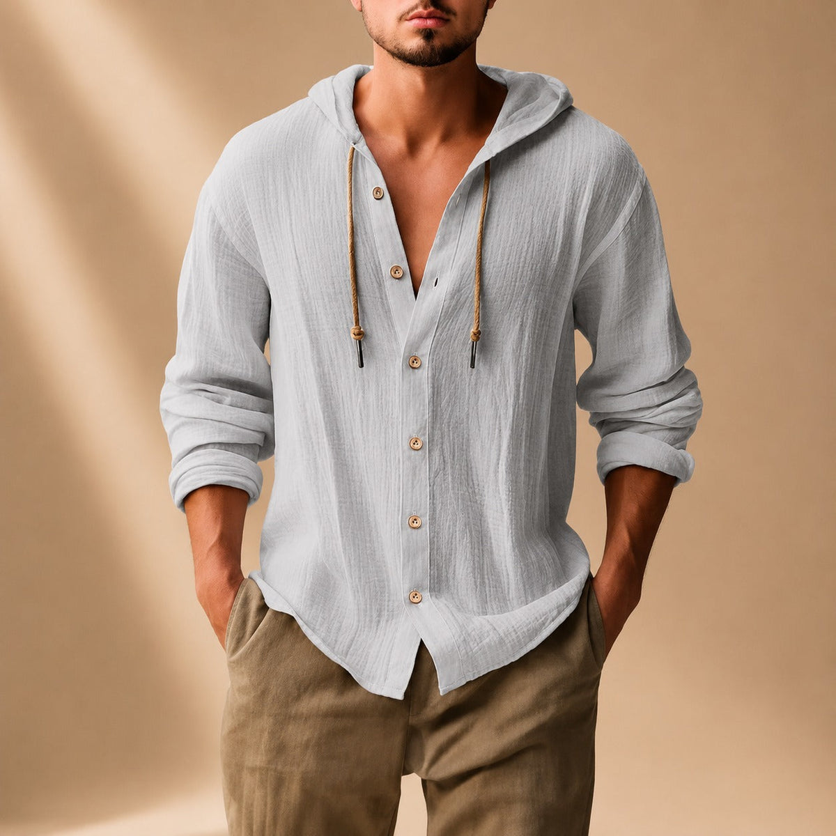 Kayne - Bequemes Langarmshirt mit Kapuze
