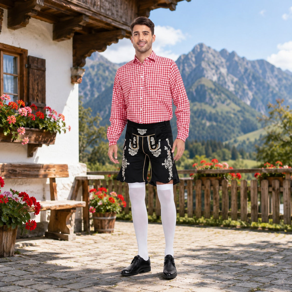 Alexis - Schickes Karomuster-Hemd fürs Oktoberfest