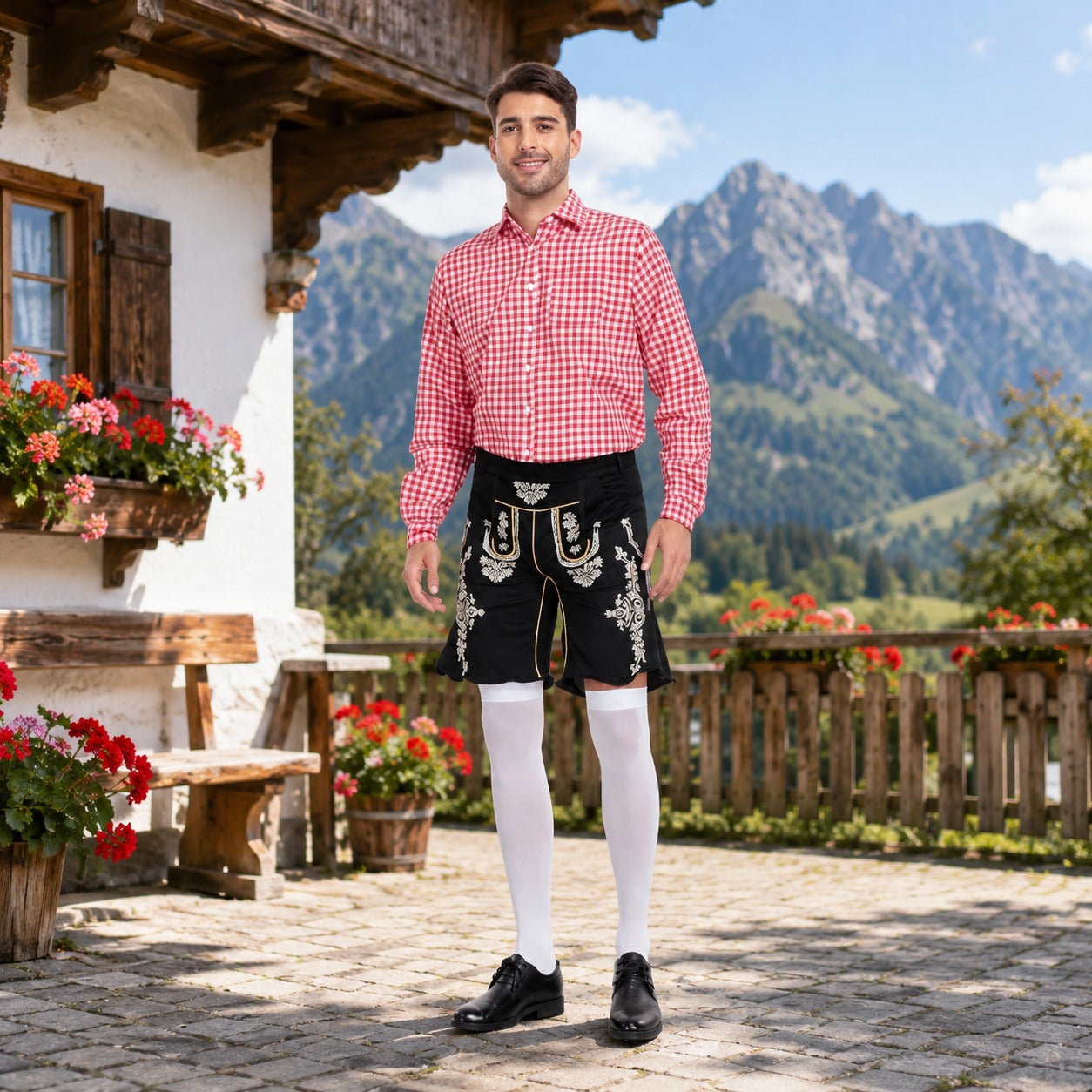 Alexis - Schickes Karomuster-Hemd fürs Oktoberfest
