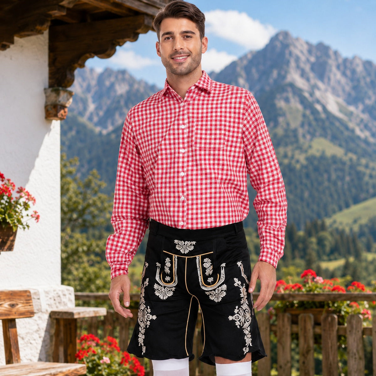 Alexis - Schickes Karomuster-Hemd fürs Oktoberfest