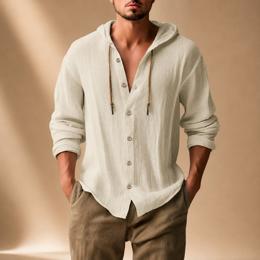 Kayne - Bequemes Langarmshirt mit Kapuze