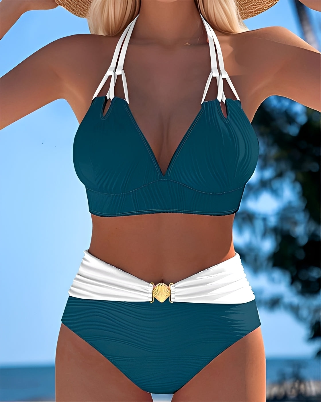 Camille - Stilvoller Bikini mit hoher Taille