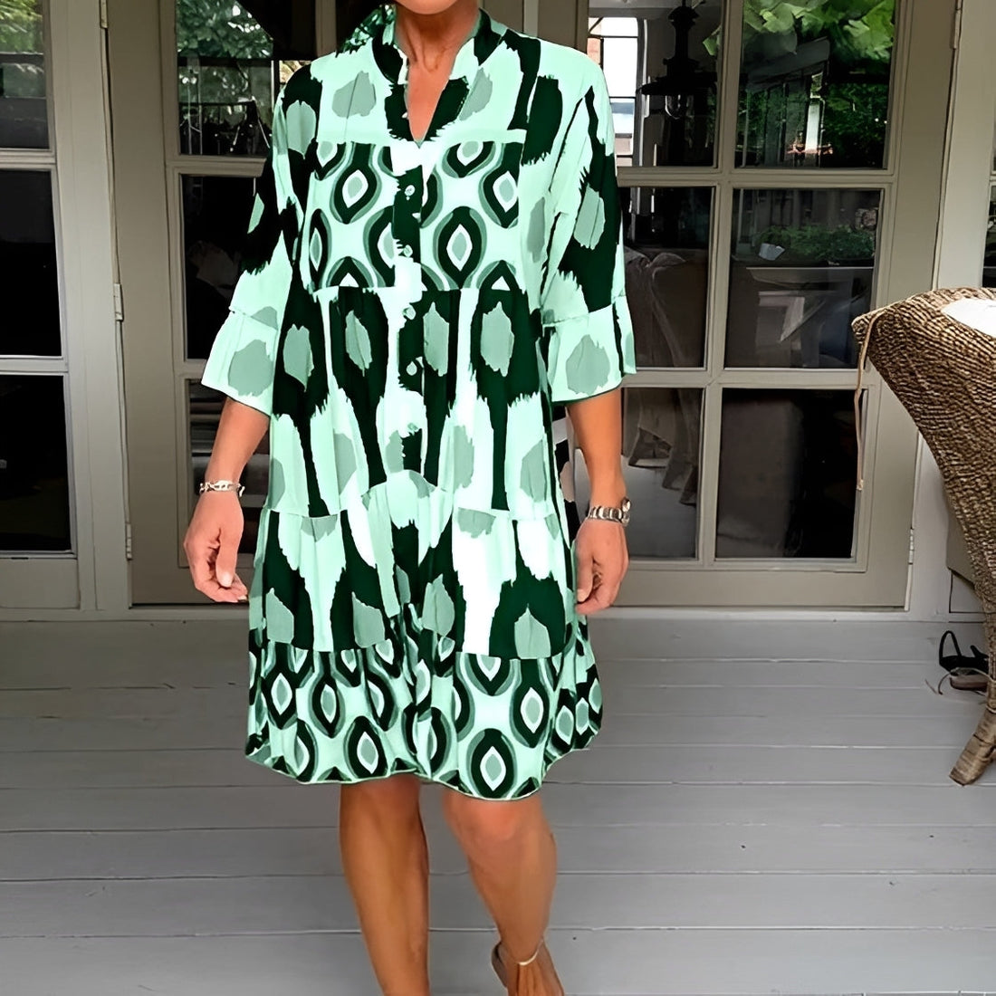 Katie - Elegantes, lässig geschnittenes Kleid