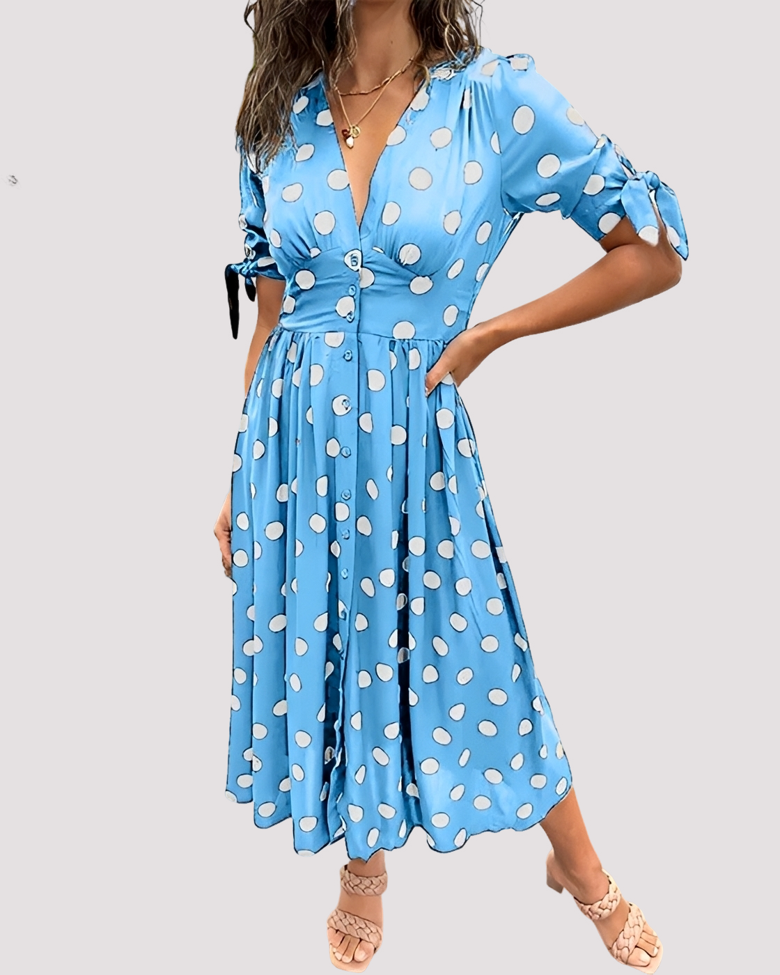 Nicole - Stilvolles Punktkleid