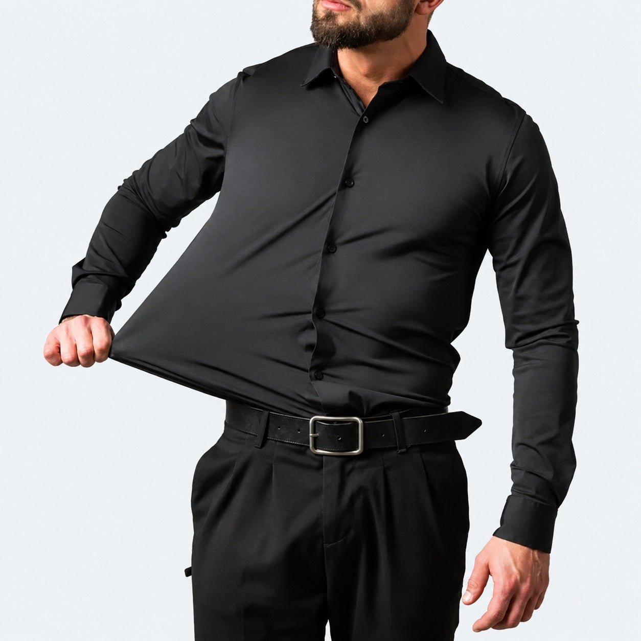 Hugo - Komfortables Herrenhemd aus dehnbarem Material