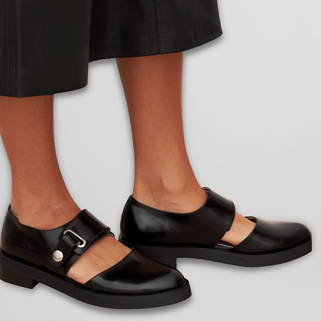 Mya - Komfortable Schuhe mit Riemen und niedrigem Absatz