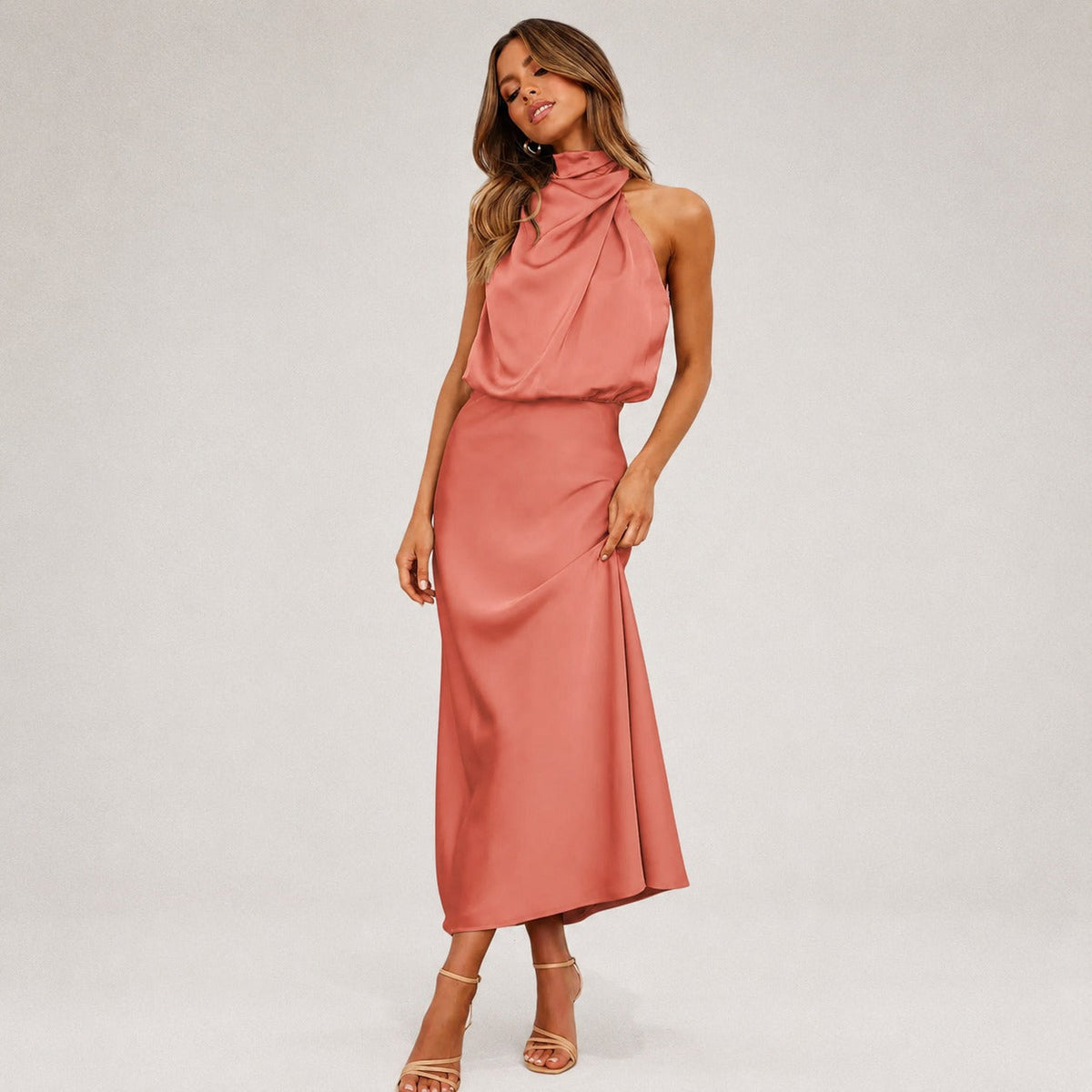 Lillie - Stilvolles Neckholder-Kleid