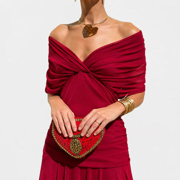 Bernice - Elegantes Maxikleid mit Drapierungen