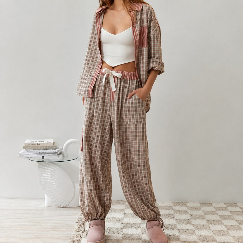 Elena - Gemütliches zweiteiliges Pyjama-Set
