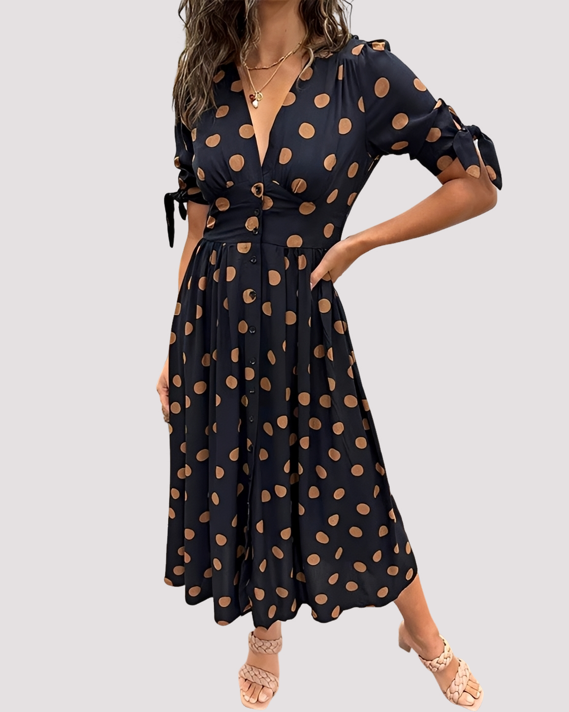 Nicole - Stilvolles Punktkleid