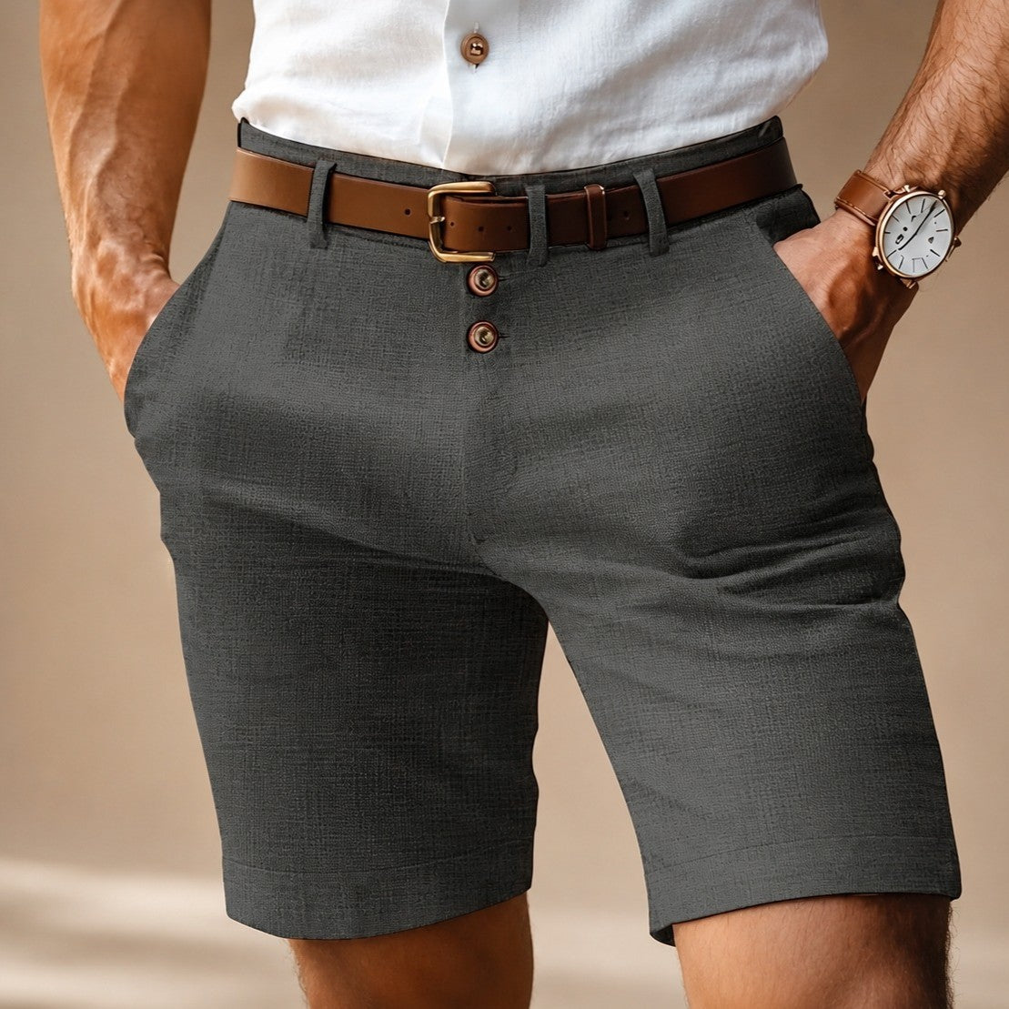 Herbie - Komfortable Hose mit Knopfdetails