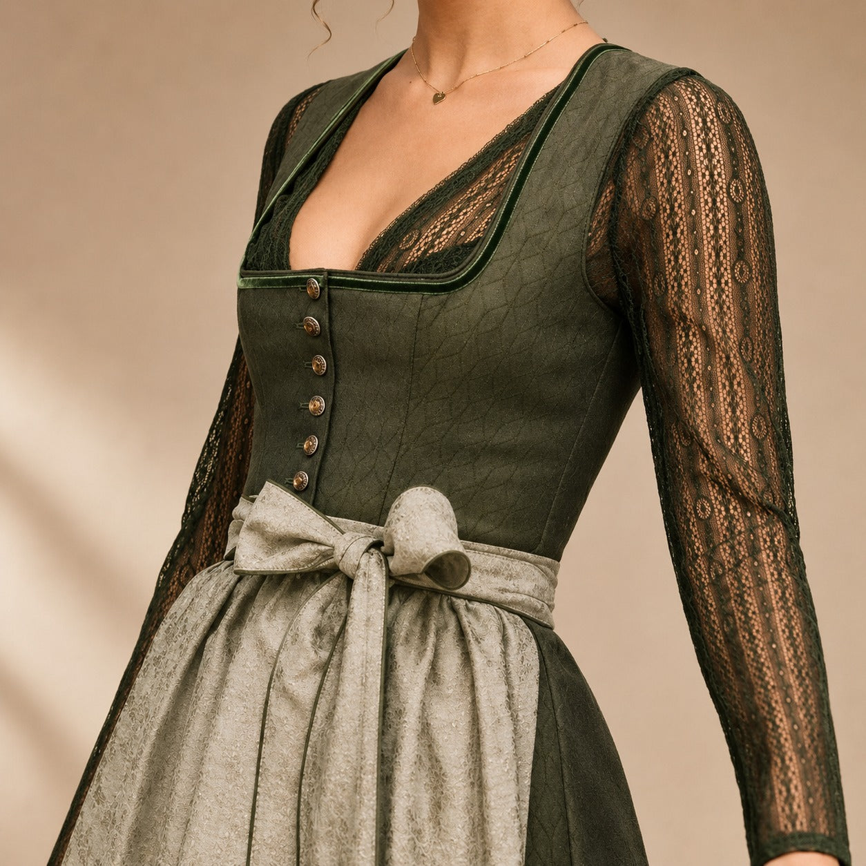 Cora - Klassisches Oktoberfestkleid mit Schleifendetail