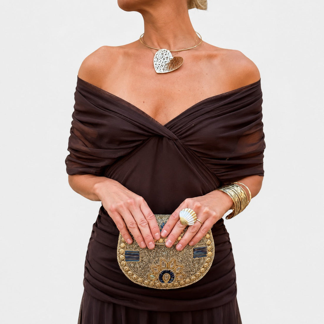 Bernice - Elegantes Maxikleid mit Drapierungen