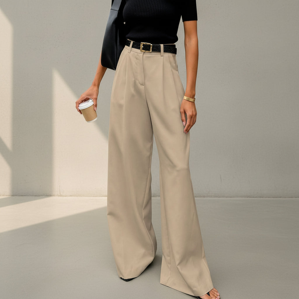 Marlene - Weite Hose ohne Gürtel