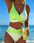 Angelica - Eleganter Gestreifter Bikini