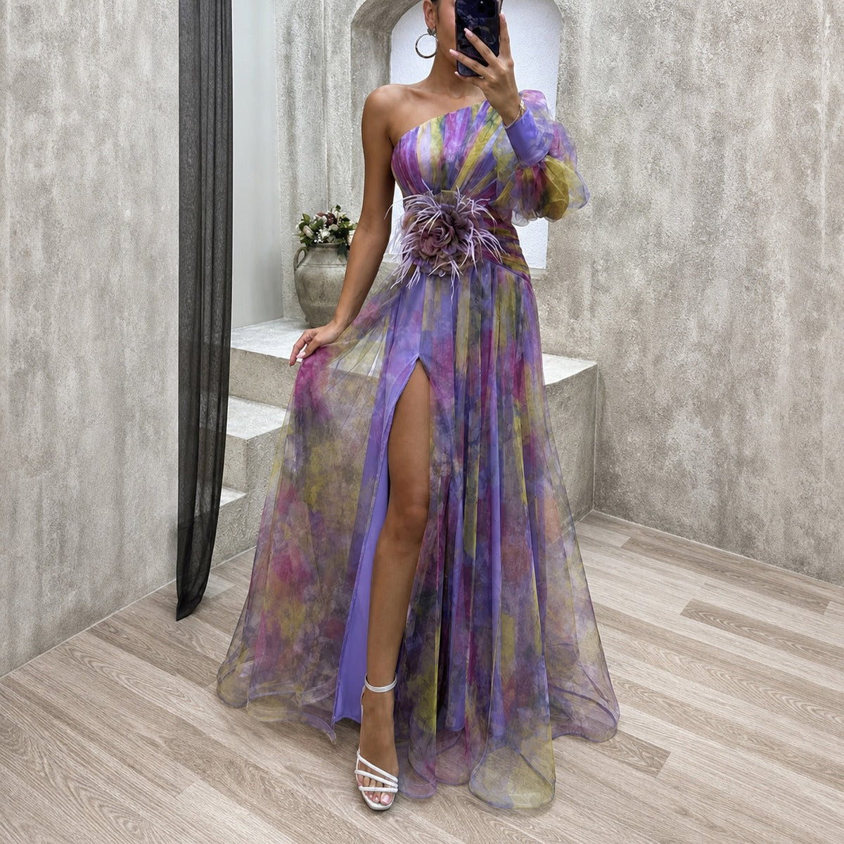Rowe - Elegantes Maxi-Kleid mit Blumenmuster
