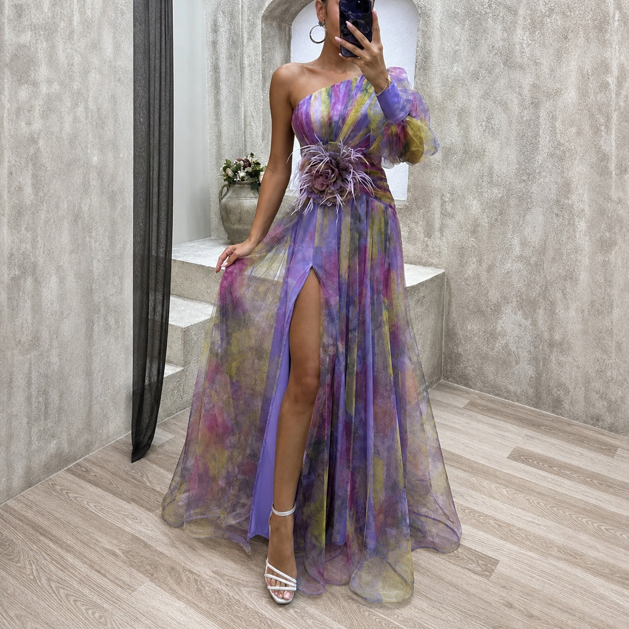 Rowe - Elegantes Maxi-Kleid mit Blumenmuster