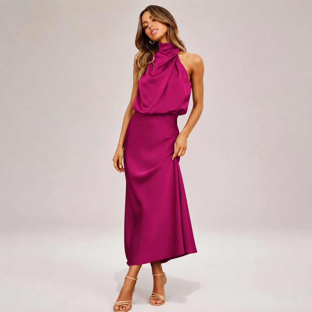 Lillie - Stilvolles Neckholder-Kleid