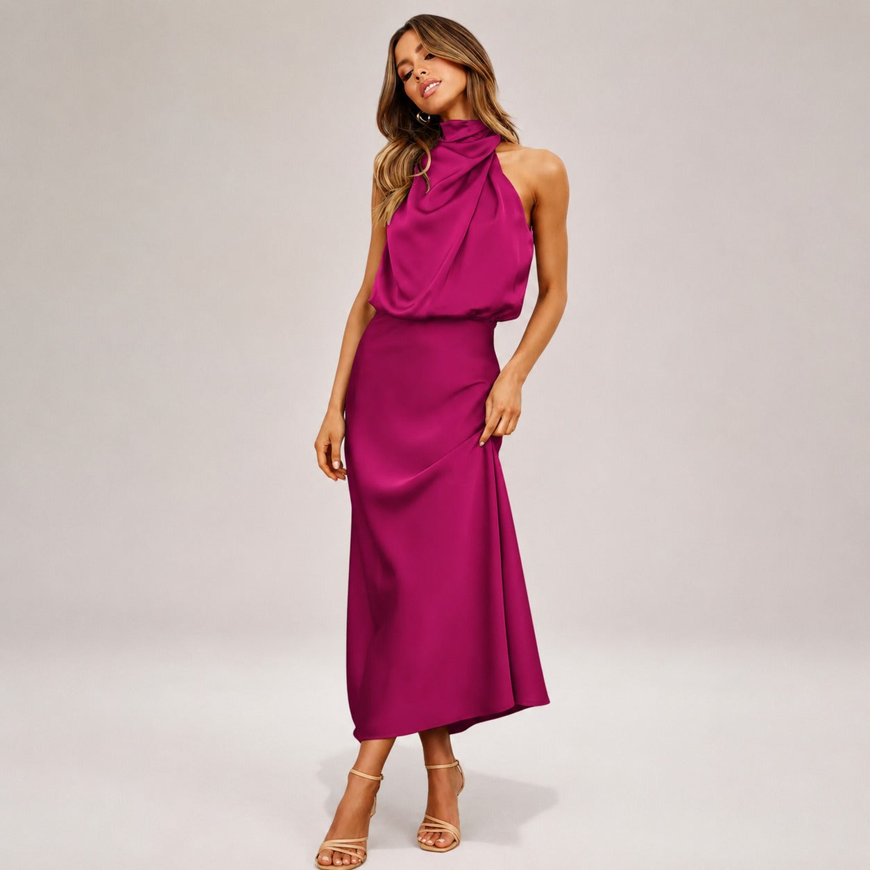 Lillie - Stilvolles Neckholder-Kleid