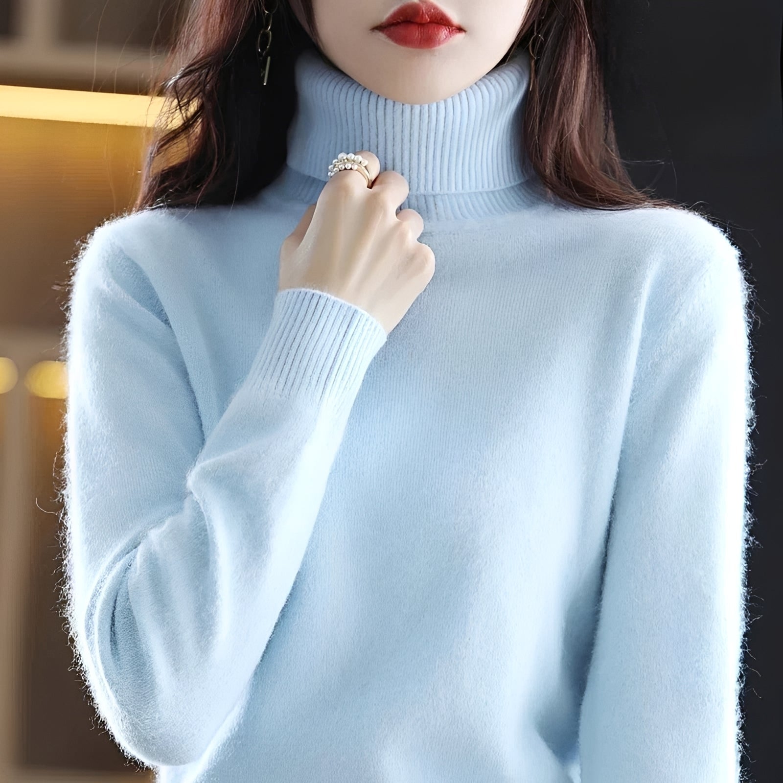 Letizia - Eleganter Rollkragenpullover