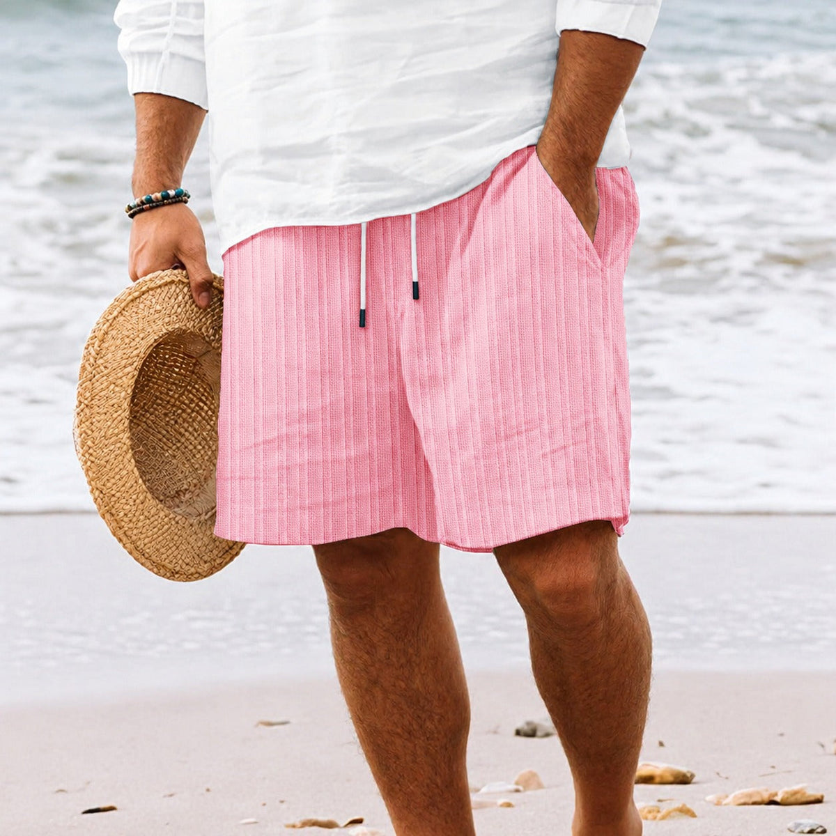 Simone - Komfortable Badeshorts mit Streifen