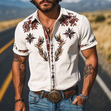 Marvin - Traditionelles Shirt mit Verzierungen