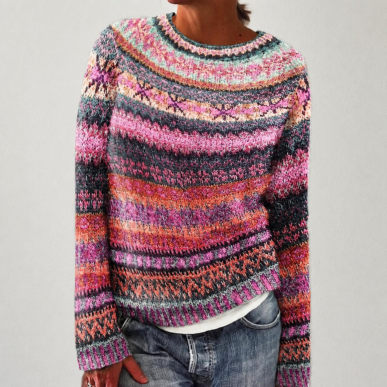 Olivia - Eleganter Pullover mit Muster