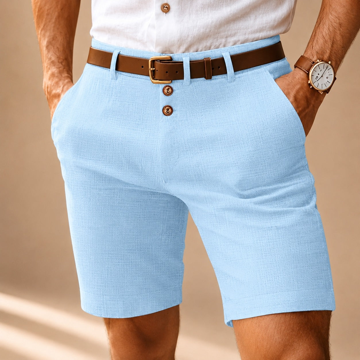 Herbie - Komfortable Hose mit Knopfdetails