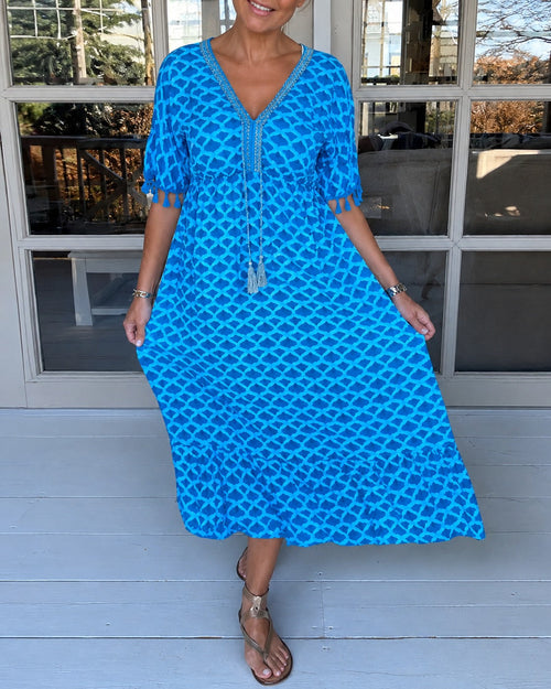 Cara - Elegantes Kleid mit V-Ausschnitt