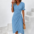 Gabriella - Elegantes Kleid mit Blumendesign und asymmetrischer Form