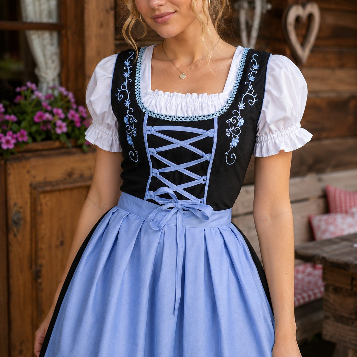 Aysha - Klassisches Oktoberfestkleid im Retro-Stil (Futter nicht enthalten)
