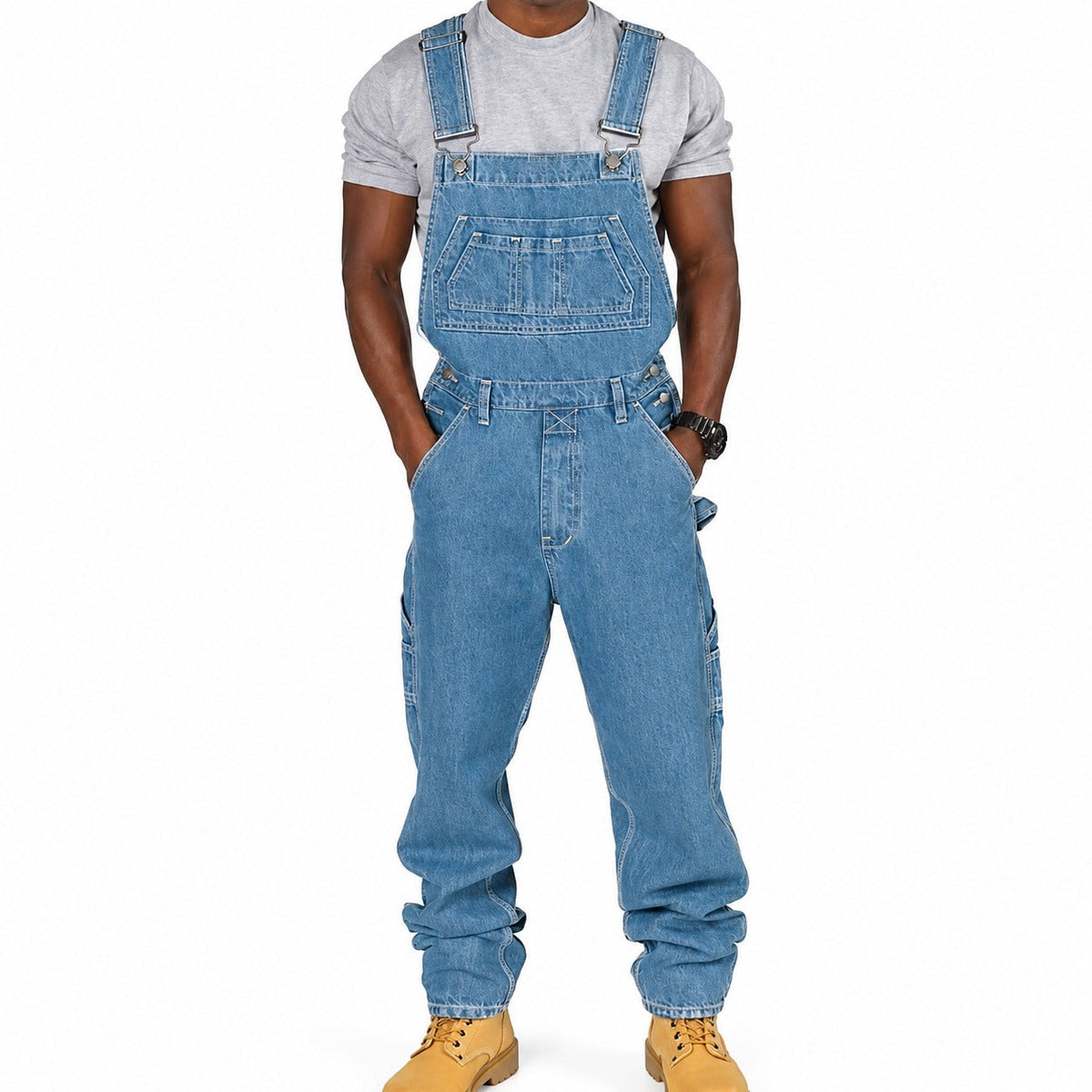 Stefan - Modische Cargo-Hose im Used-Look mit zahlreichen Taschen