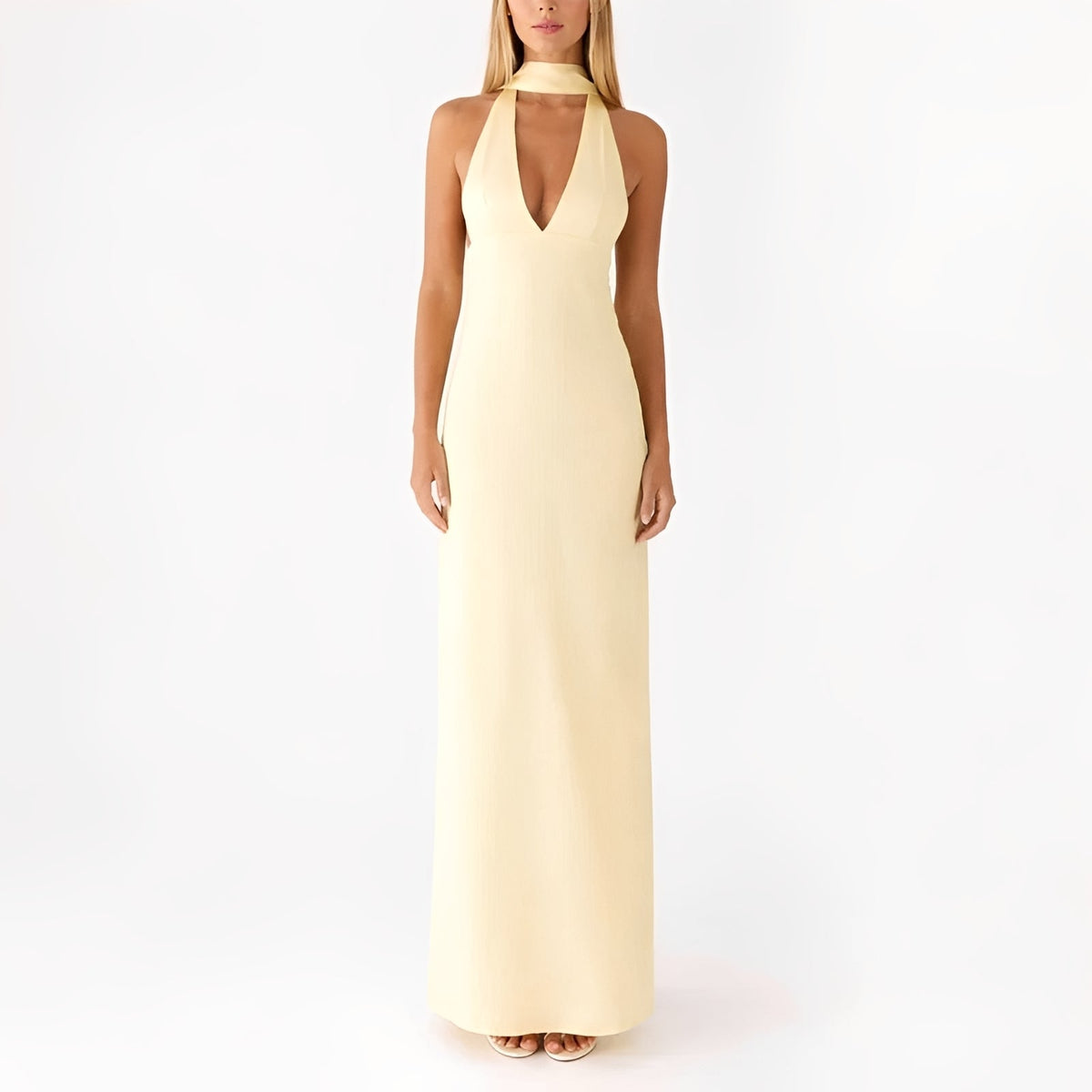 Amelie - Langes Neckholderkleid