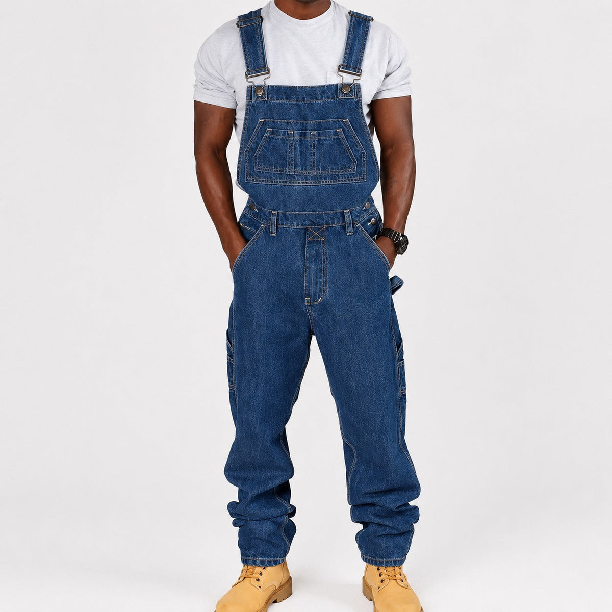 Stefan - Modische Cargo-Hose im Used-Look mit zahlreichen Taschen