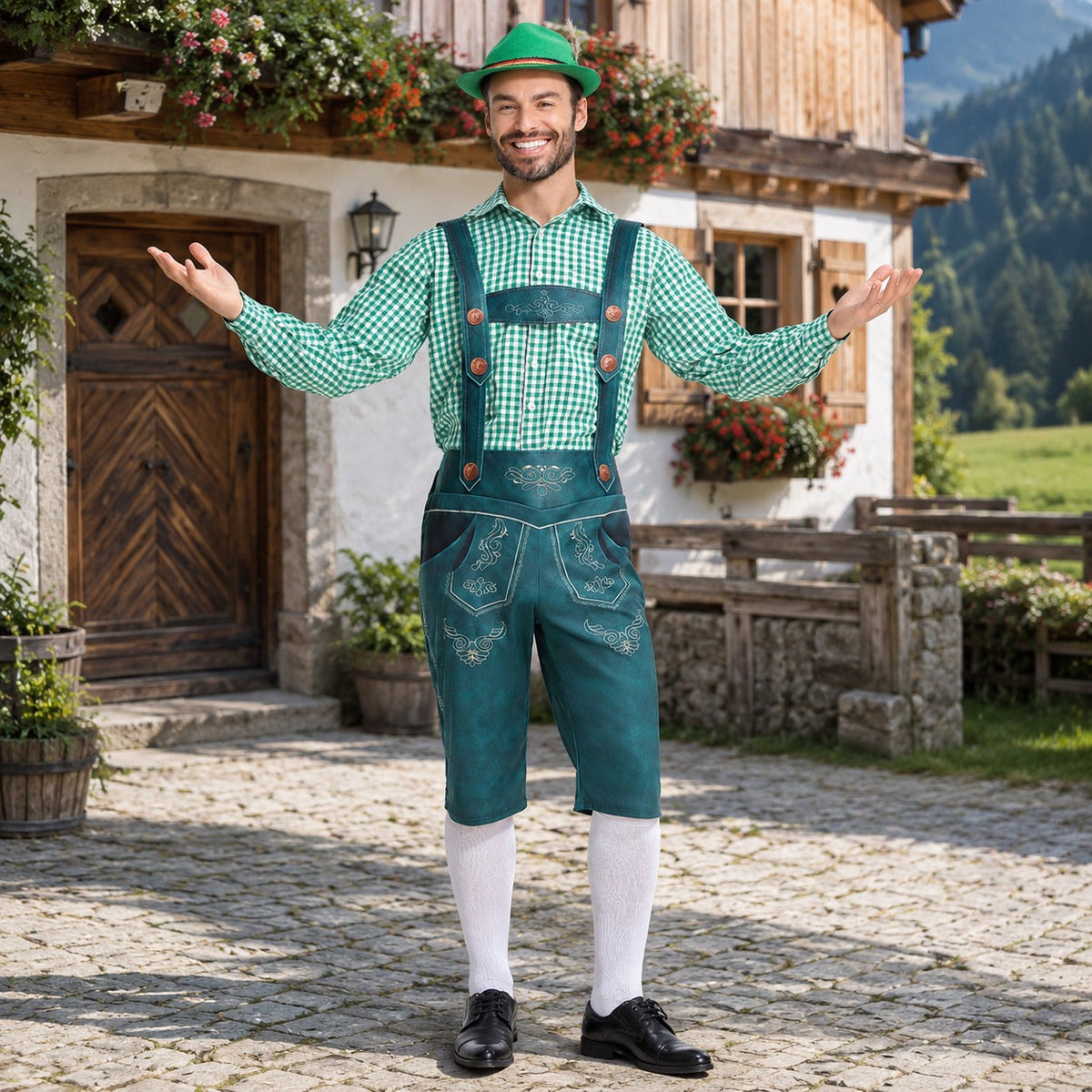 Ronald - Retro-inspirierte Oktoberfest-Shorts