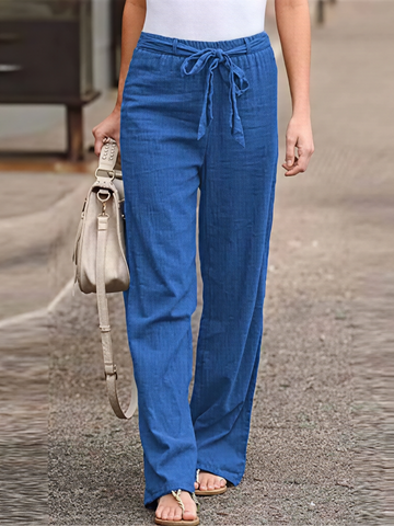Lauren - Damen Hose mit Bindegürtel
