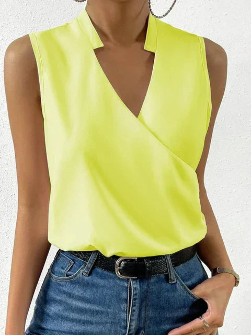Juna - Tanktop mit Wickeldetail
