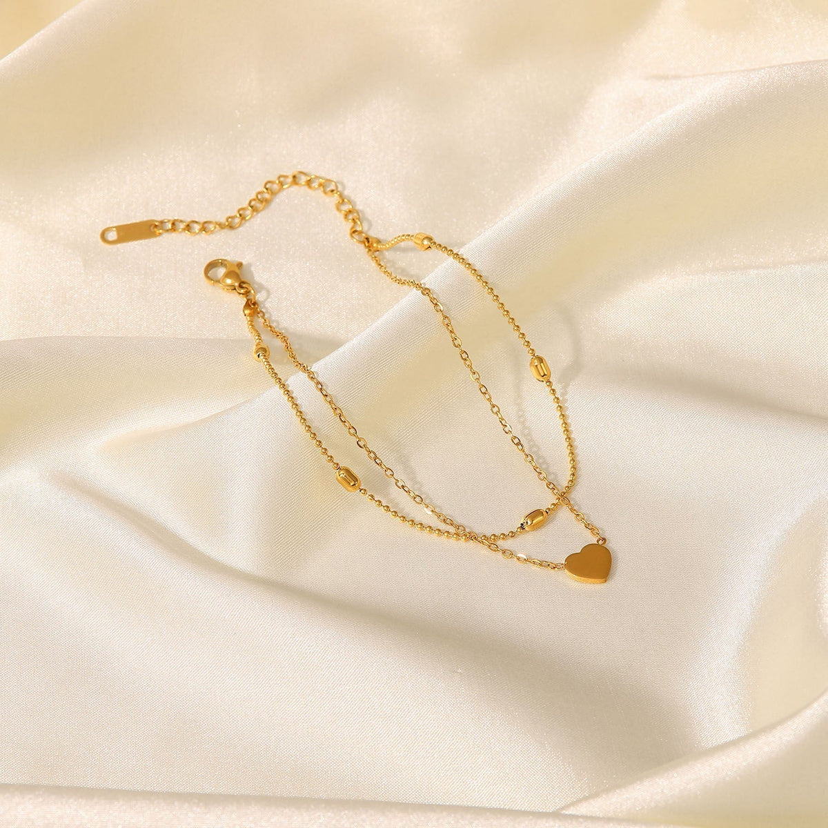 Rowena - Fußkette aus goldenen Schichten