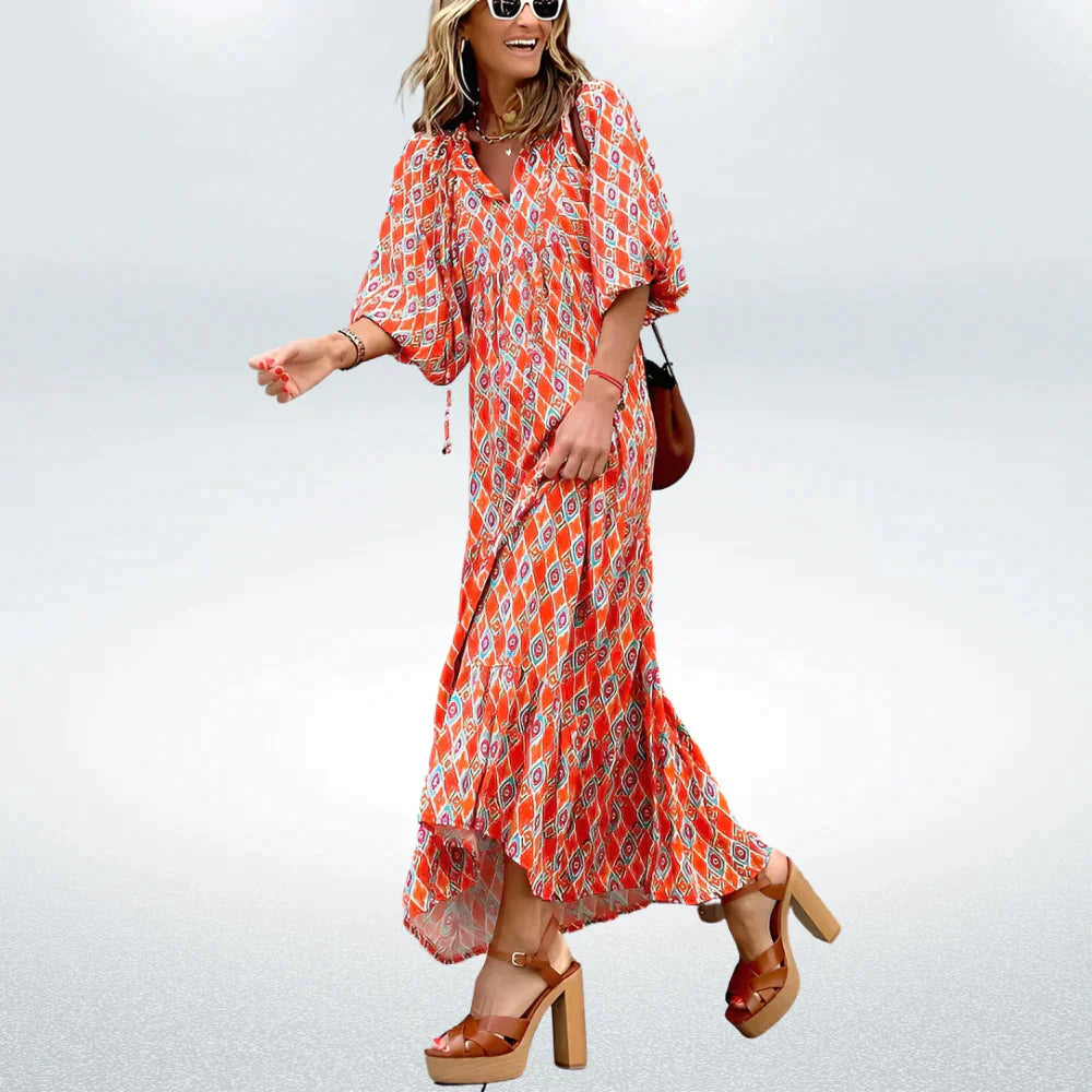 Sophia - Boho Maxikleid für Damen