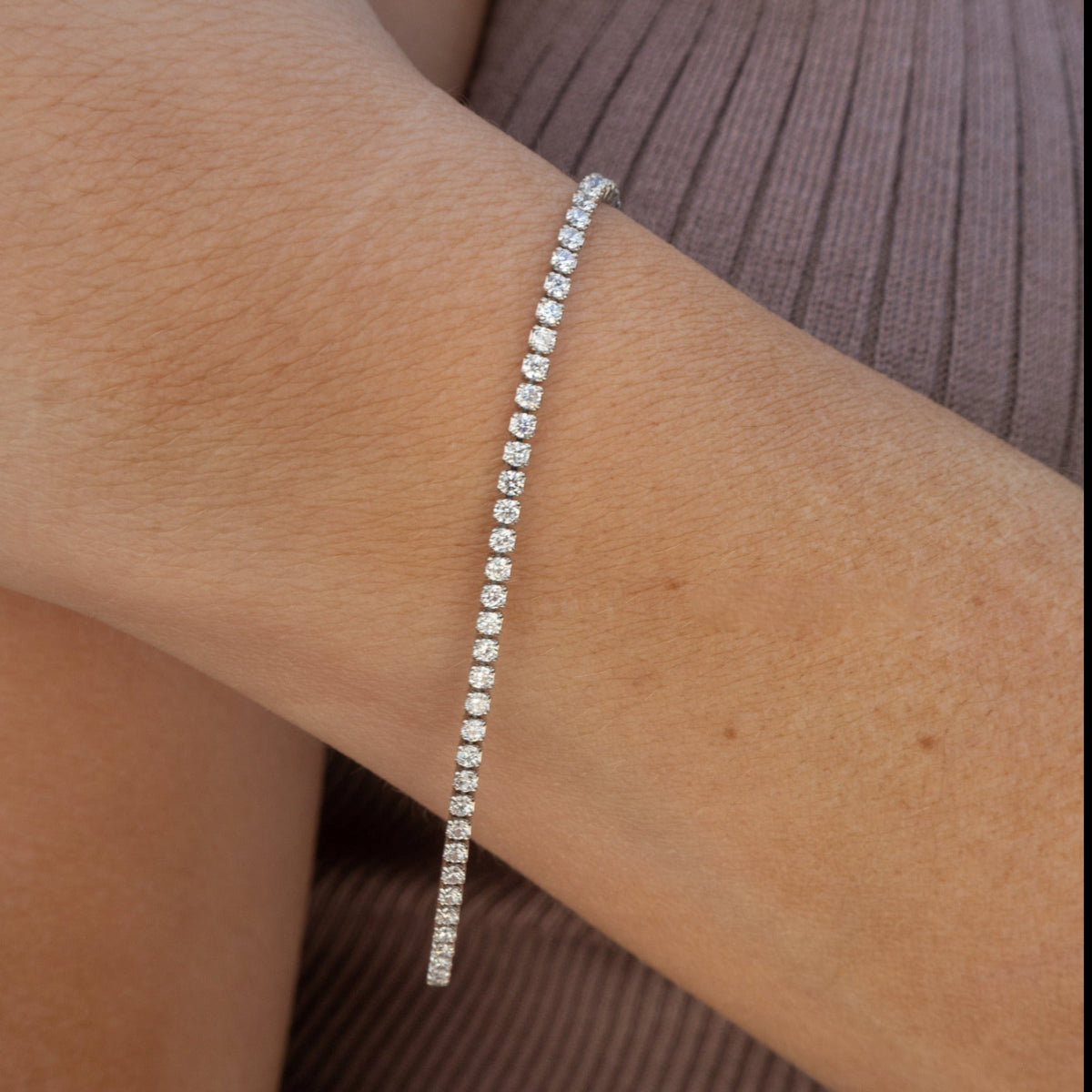 Mini-Kristall-Tennisarmband