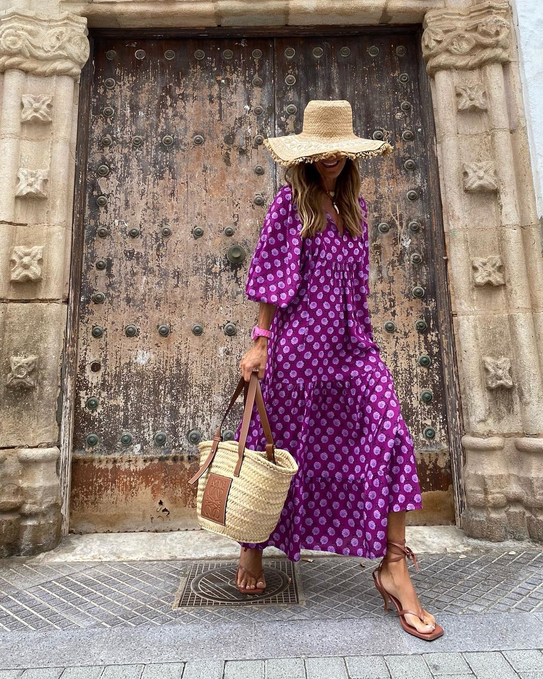 Viola - Maxikleid mit Allover-Muster