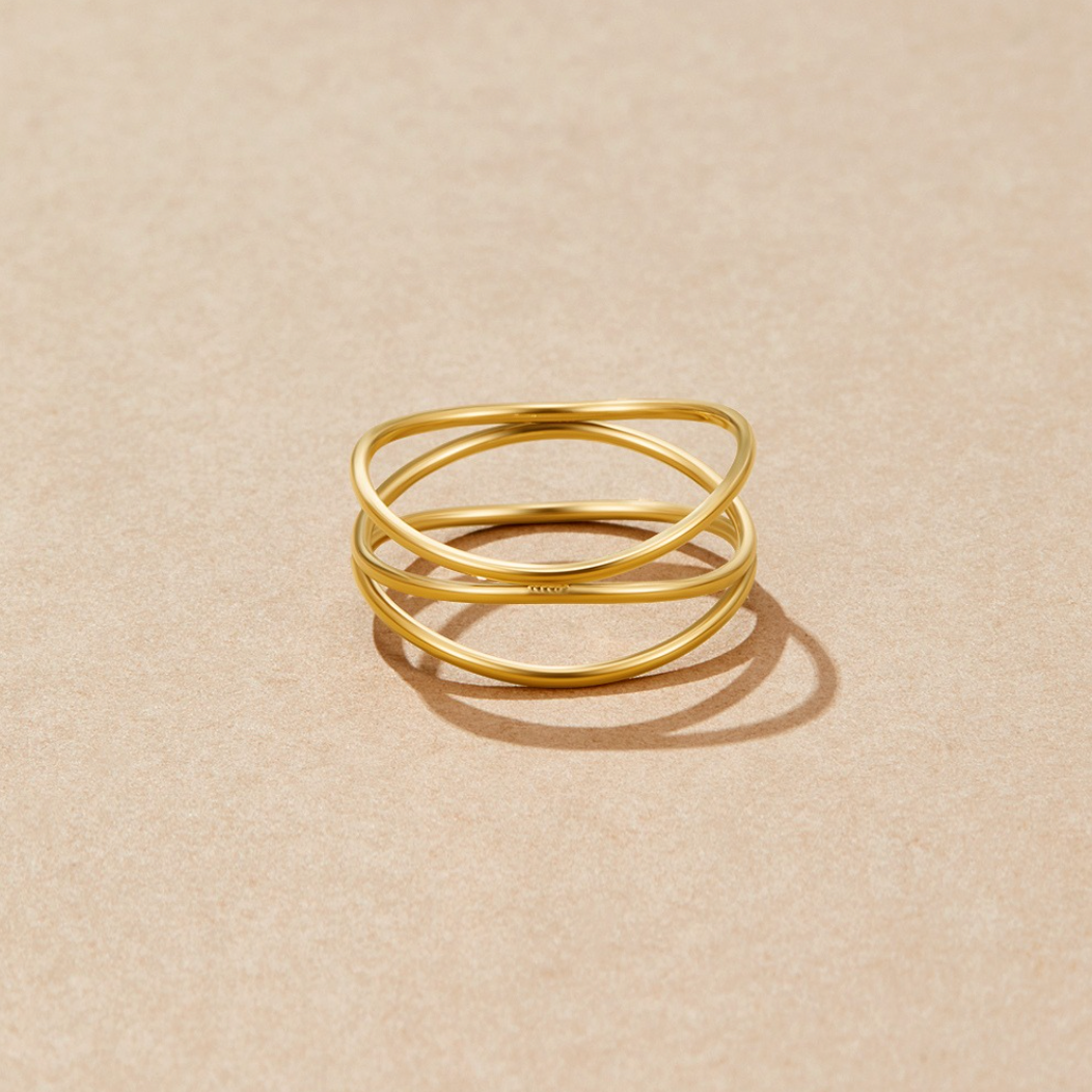 Chris – Goldring mit unendlicher Schleife