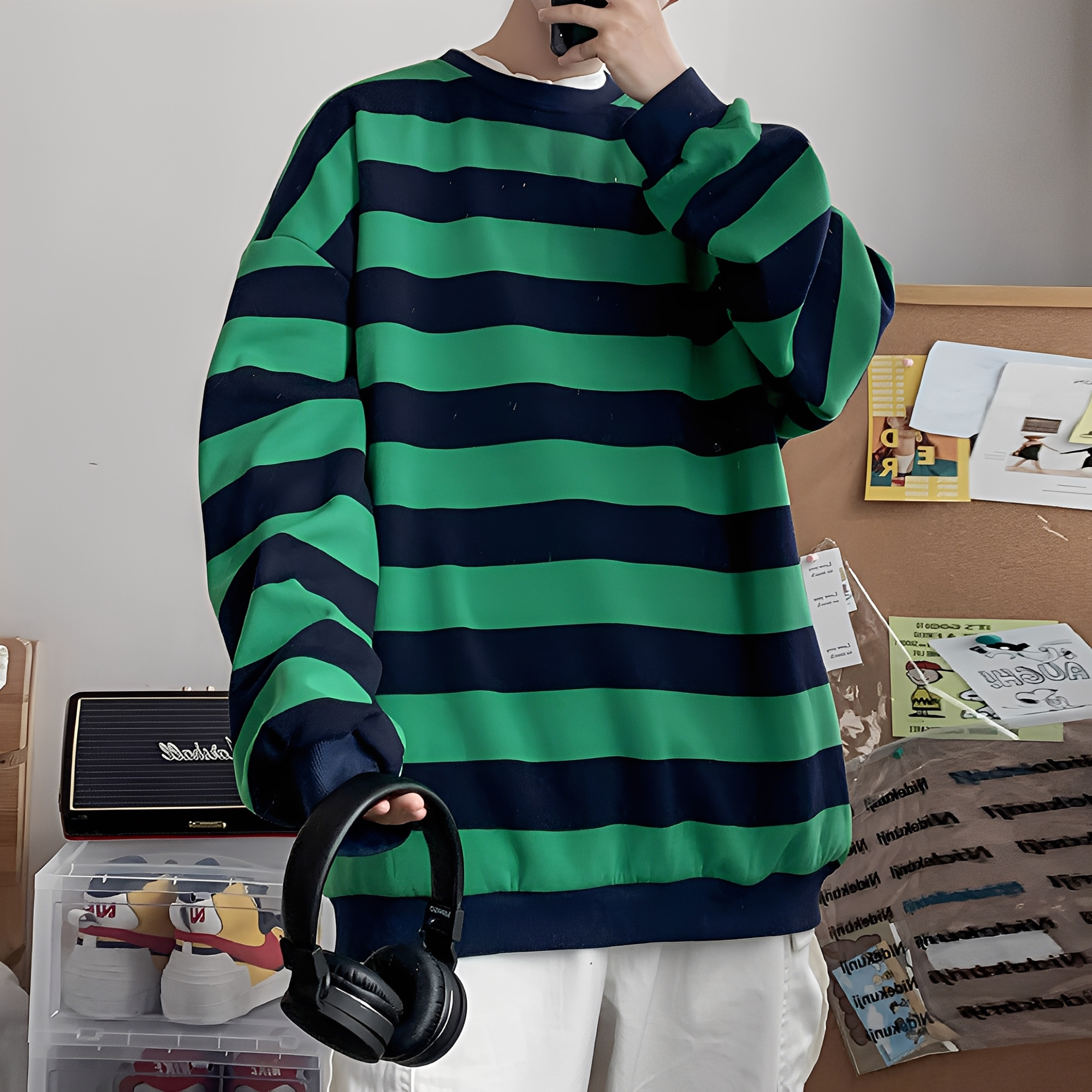 Christian - Bequemer Herrenpullover mit Streifen