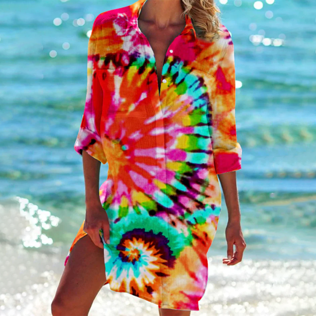 Valencia - Strandkleid mit Batikmuster