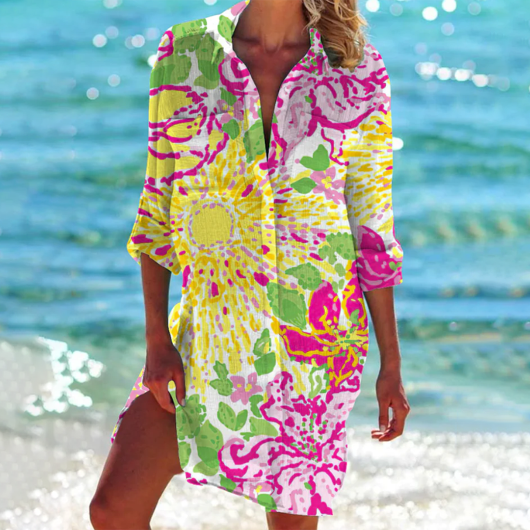 Valencia - Strandkleid mit Batikmuster